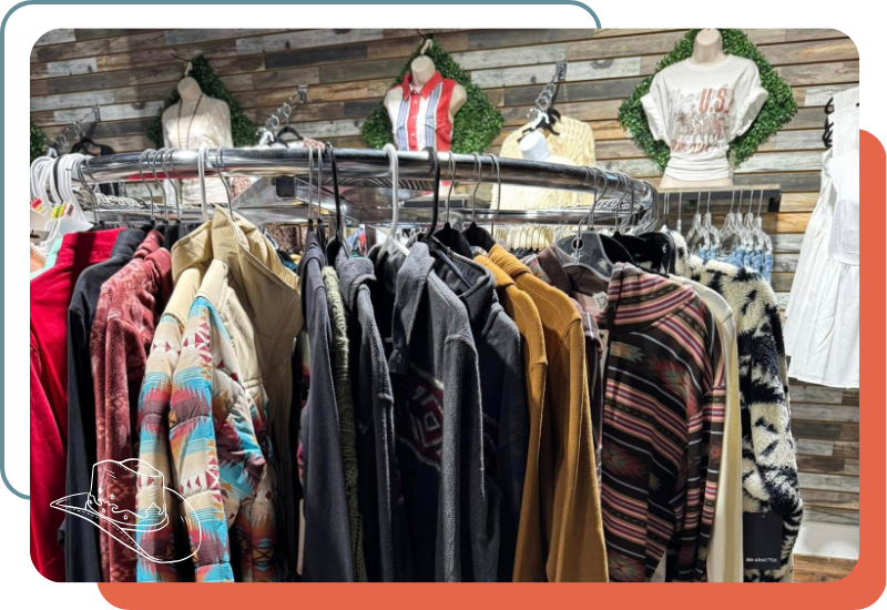 image of clothes on a rack