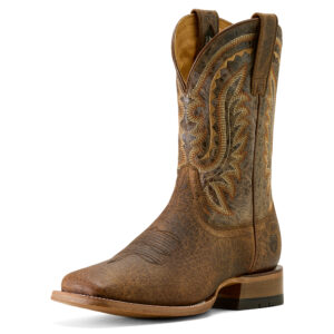 Rock Ridge Wide Square Toe Western Boot