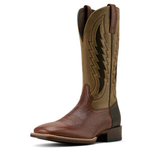 Two-tone brown Dakota VentTEK cowboy boots.
